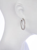 Thumbnail for your product : Roberto Coin 5.5ctw Diamond Hoop Earrings