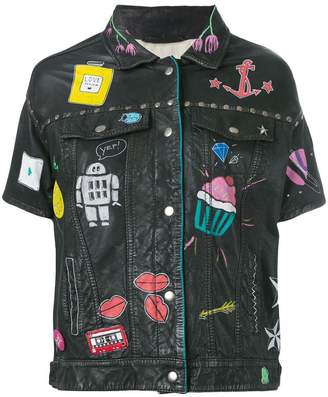 P.A.R.O.S.H. painted short sleeve jacket