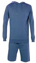 Thumbnail for your product : boohoo Mens Lightweight Hooded Short Loungewear Set
