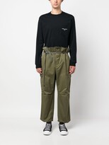 Thumbnail for your product : Comme des Garçons Homme Belted Tapered-Leg Cargo Trousers