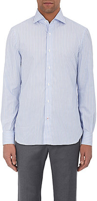 Isaia Men's Striped Cotton Shirt