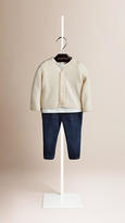 Thumbnail for your product : Burberry Open Stitch Detail Cashmere Cardigan