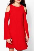 Thumbnail for your product : boohoo Girls Rip Sleeve Detail Swing Dress