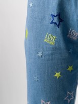 Thumbnail for your product : Love Moschino Embroidered Straight Leg Jeans