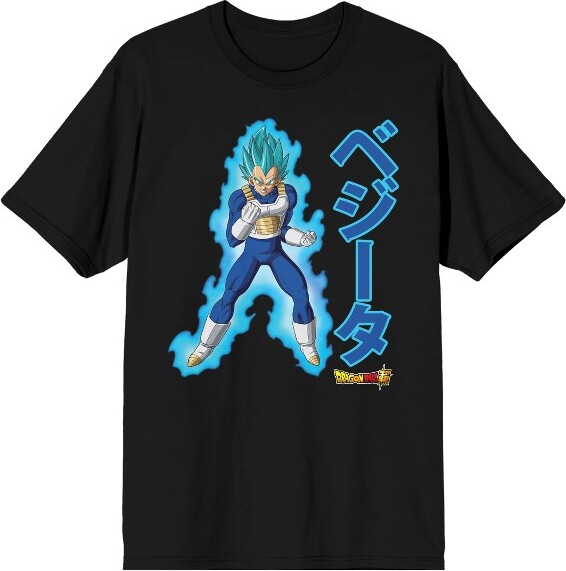 Dragon Ball Z DragonBallSuperVegetaMen'sBlackShortSleeveTee-XL