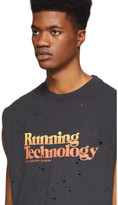 Thumbnail for your product : Satisfy Black Moth Eaten Running Technology Muscle T-Shirt