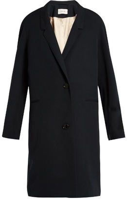 Lemaire Single-breasted wool-gabardine coat