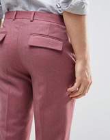 Thumbnail for your product : ASOS DESIGN 100% Merino Wool Skinny Pant with Turn Up