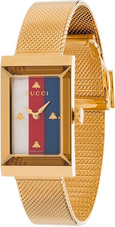 Gucci Rectangle Stripe Face Watch - ShopStyle