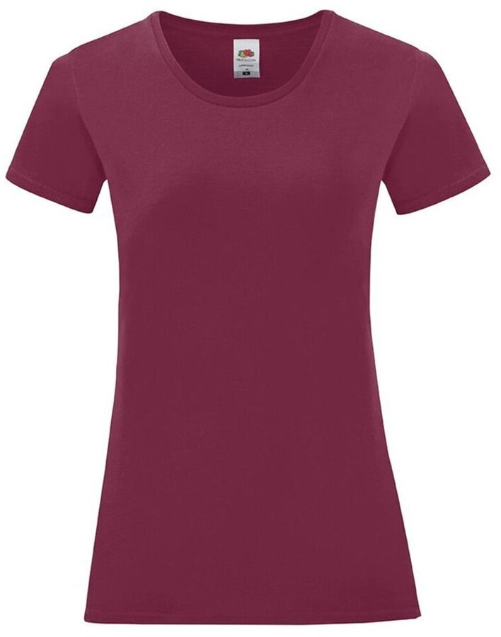 burgundy t shirt women's