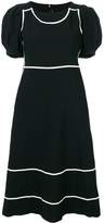 Thumbnail for your product : Comme des Garcons contrast trim puff sleeve dress