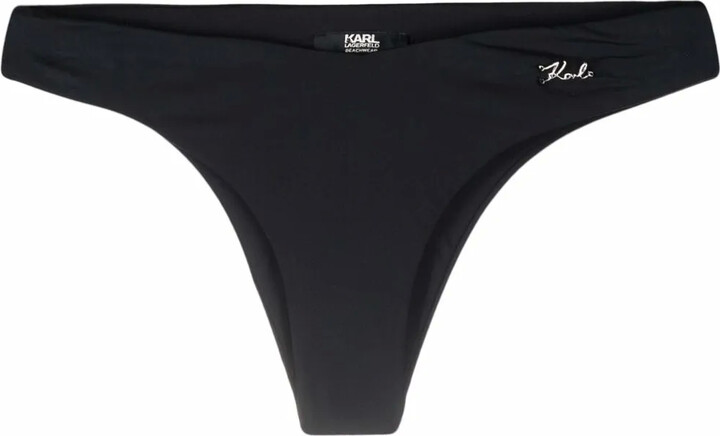 Karl Lagerfeld Paris LogoLettering Bikini Bottoms ShopStyle Two