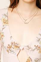 Thumbnail for your product : Forever 21 Floral Bow-Front Bodysuit