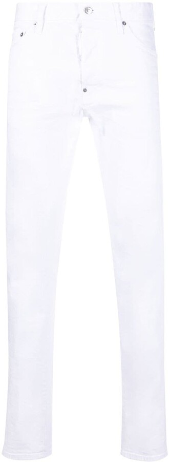 DSQUARED2 White Men's Jeans | Shop the world's largest collection 