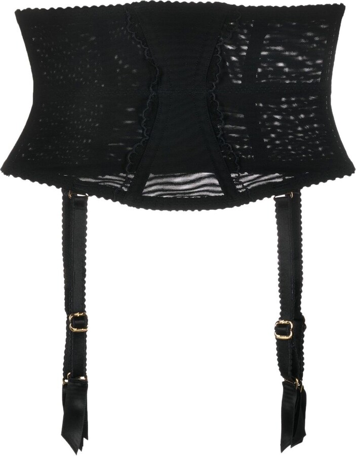 Agent Provocateur Black Sara Waspie Corset ShopStyle Shapewear