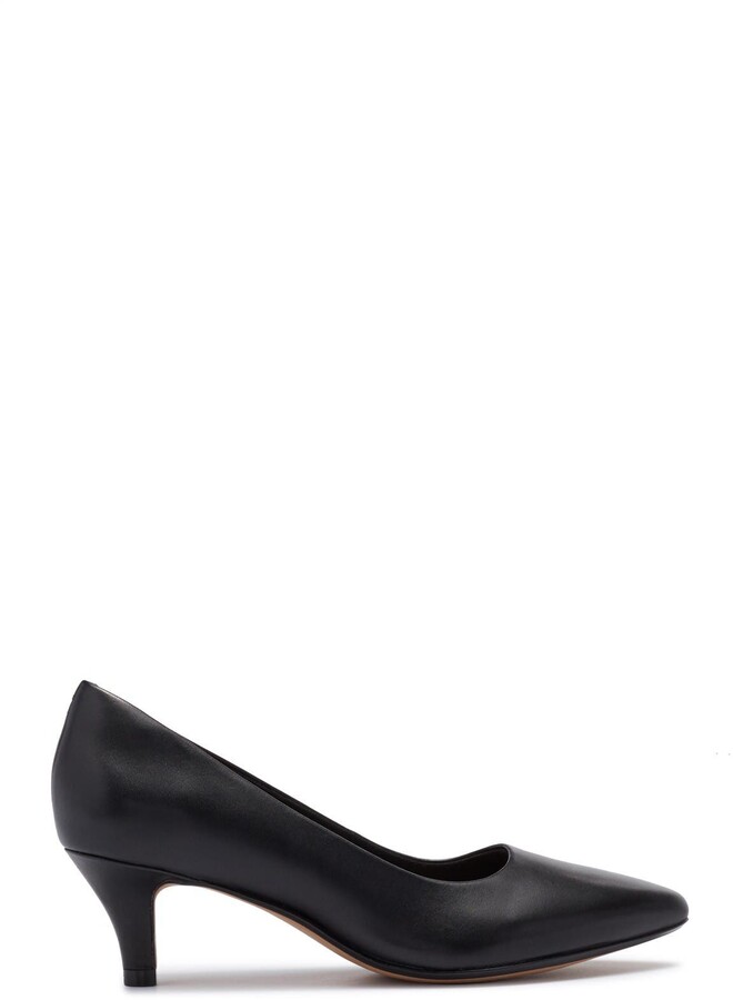 black leather pumps wide width