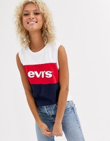 Thumbnail for your product : Levi's on tour slogan tank top in multi