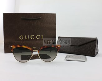 Gucci 4283/S 0CRX Dark Havana Gold HA lens Sunglasses