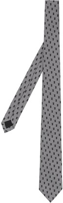 Burberry Classic Cut Monogram Silk Jacquard Tie
