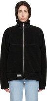 Thumbnail for your product : Saintwoods Black Sherpa Lightning Zip Sweater
