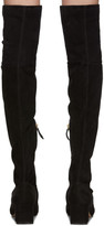 Thumbnail for your product : Nicholas Kirkwood Black Suede Miri Over-The-Knee Boots
