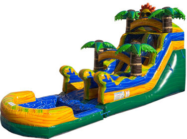 Jingo Jump 15 ft. x 30 ft. Inflatable Water Slide with Air Blower