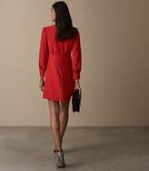 Thumbnail for your product : Reiss ANALISE SEAM DETAIL CREPE DRESS Red