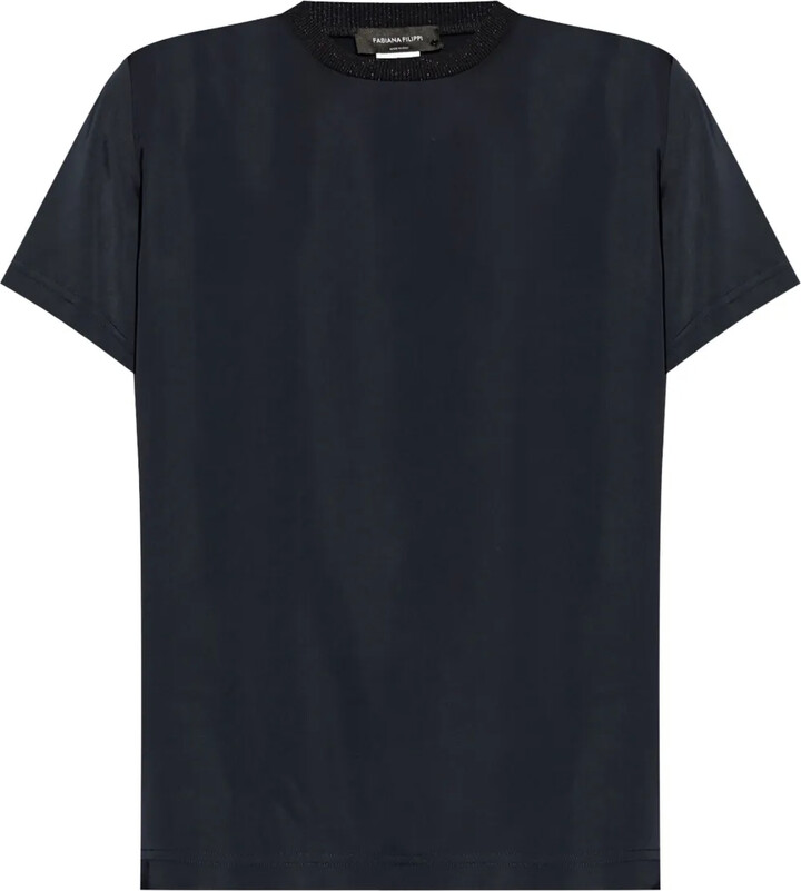 Fabiana Filippi Decorative Neck T-Shirt