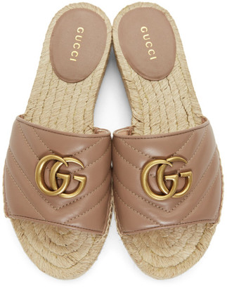 Gucci Pink Charlotte Espadrille Sandals