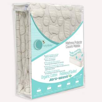 Forty Winks Aero-Weave Pebble-Puff Organic Cotton Crib Mattress Pad