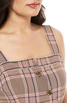 Thumbnail for your product : Gal Meets Glam Madison Plaid Button Front Sundress