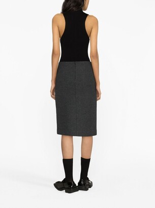 we11done Wool-Blend Pencil Skirt