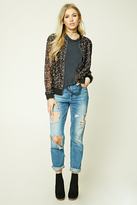 Thumbnail for your product : Forever 21 Floral Lace Jacket