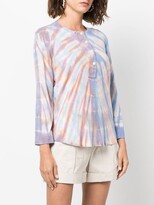 Thumbnail for your product : Raquel Allegra Henley tie-dye print top