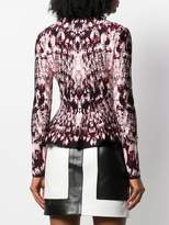 Thumbnail for your product : Alexander McQueen abstract print peplum cardigan