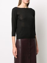 Thumbnail for your product : Roberto Collina Convertible 3/4 Sleeves Top