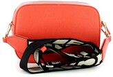 Thumbnail for your product : Coccinelle Red Grainy Leather Mini Camera Bag w/Canvas Shoulder Strap