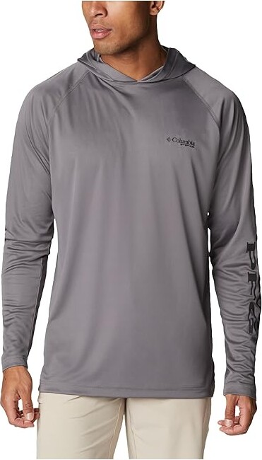 Columbia Terminal Tackletm Hoodie Men's Sweatshirt City Grey/Black Logo : SM, Polyester