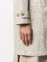 Thumbnail for your product : Aspesi Abstract Print Single-Breasted Coat