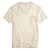 Thumbnail for your product : J.Crew Cotton-linen V-neck pocket tee