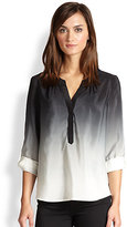 Thumbnail for your product : Milly Silk Ombré Blouse