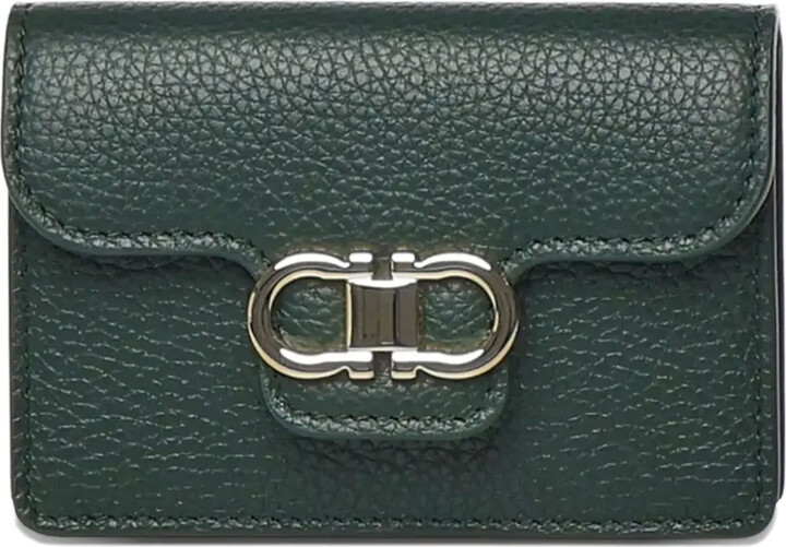 Ferragamo Gancini-buckle leather wallet