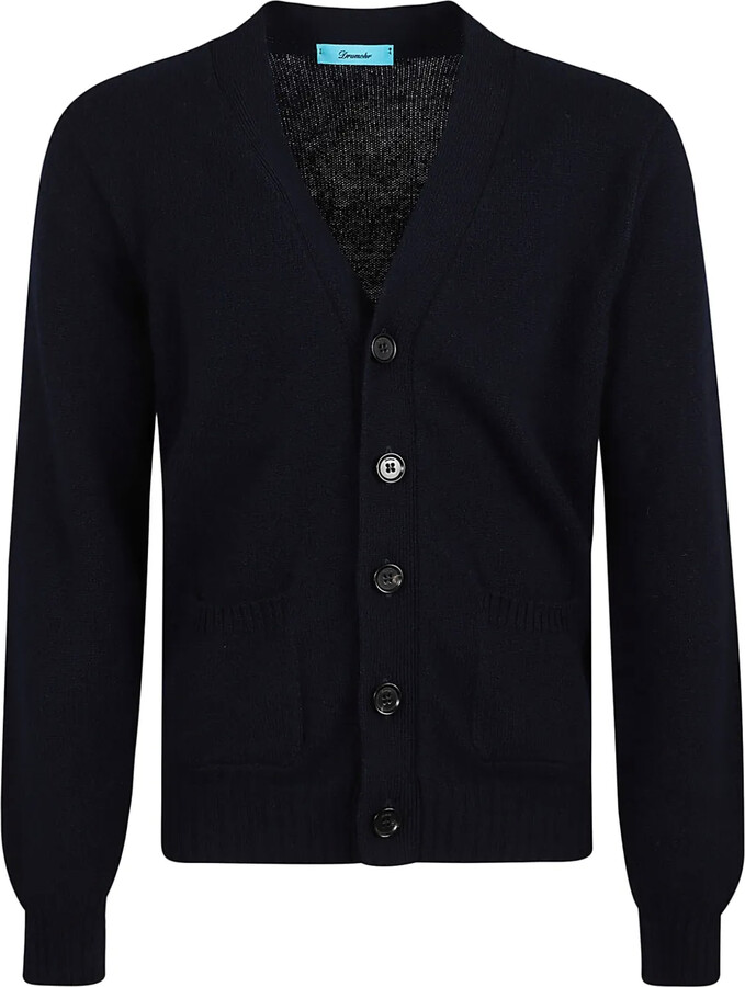 Drumohr V-Neck Lambs-Wool Cardigan