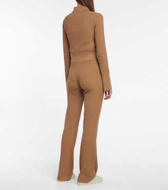 Frame Ribbed-knit cotton-blend pants