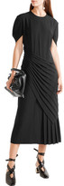 Thumbnail for your product : Jil Sander Pleated Crepe Midi Dress