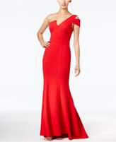 Thumbnail for your product : Betsy & Adam One-Shoulder A-Line Gown