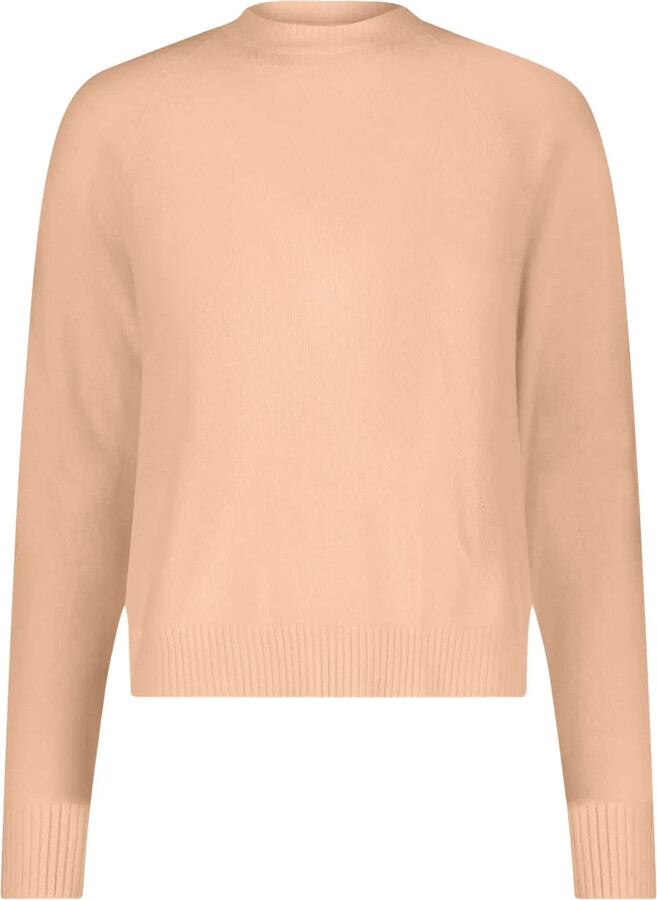 Minnie Rose Raglan-Sleeve Crew-Neck Sweater