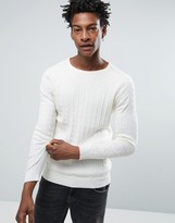 Thumbnail for your product : Selected Cable Knitted Jumper