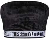 Thumbnail for your product : PrettyLittleThing Black Velvet Bandeau