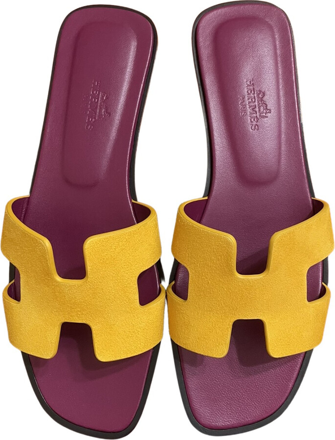 Hermes Oran leather sandal ShopStyle